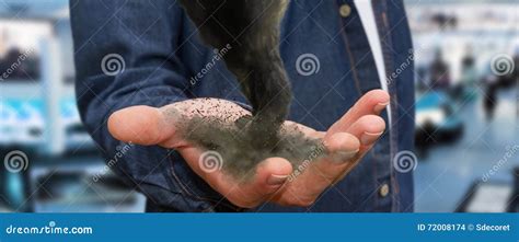 man  tornado   hand stock illustration illustration  meteo