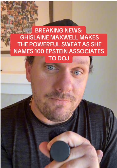 Ghislaine Maxwell Nominates 100 Epstein Associates to DOJ | TikTok