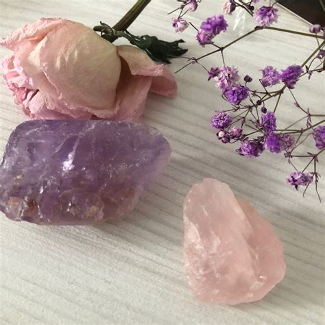 Аметист и розовый кварц | Amethyst, Rocks and crystals, Crystals