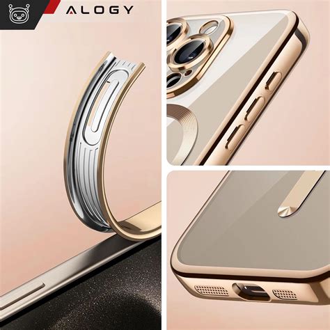 Etui MagSafe Case do iPhone 15 Pro Glamour Luxury obudowa Slim Ring