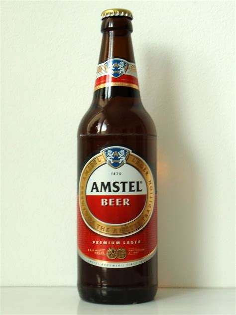 The list of beers: Amstel