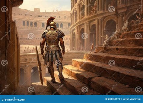 Roman Gladiators In The Colosseum