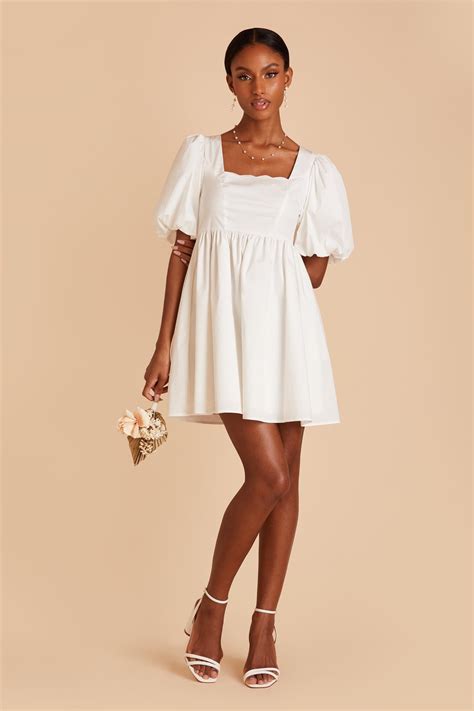 Little White Dresses | Short White Dresses | Birdy Grey