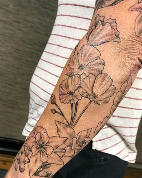 Columbine Flower Tattoo Black And White | Best Flower Site