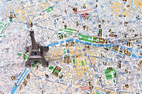 Torre Eiffel Fica Onde - Paris mapa com a torre eiffel - Mapa de Paris com a torre eiffel (Île ...