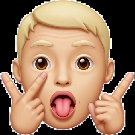 emoji  tongue     fingers   tongue emoji ai