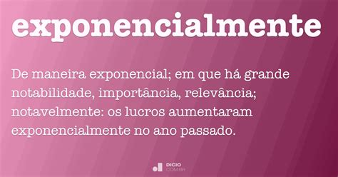 O Que É Exponencialmente