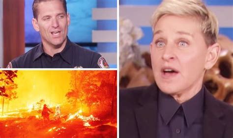 ellen degeneres firefighters swipe  saving  house