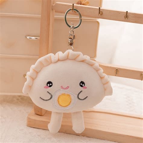 Soft Toy Dumpling Keychain Cute Stuffed Animal For Kids Adults Handmade