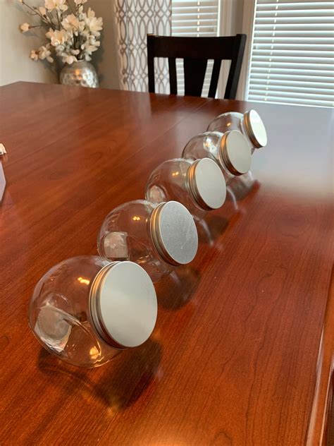 dollar tree glass candy jars