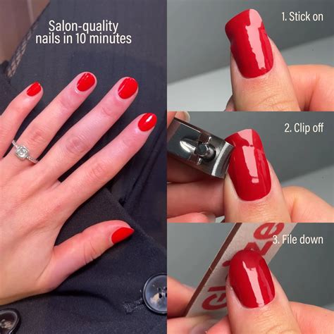 Glaize | Sheer Stick-on Gel Nails | As Seen On Dragons' Den
