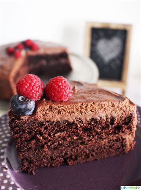 Vegan Chocolate Cake Recipe and Frosting | Urban Bliss Life | Recipe ...