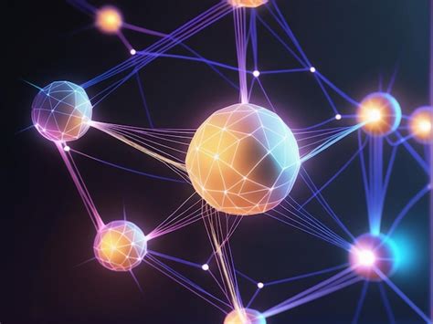 premium vector  illustration   molecule structure