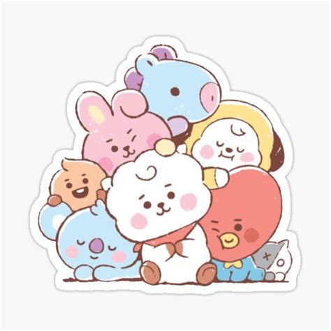 Bt21 Babies Merch & Gifts for Sale | Pegatinas bonitas, Cosas lindas para dibujar, Pegatinas kawaii