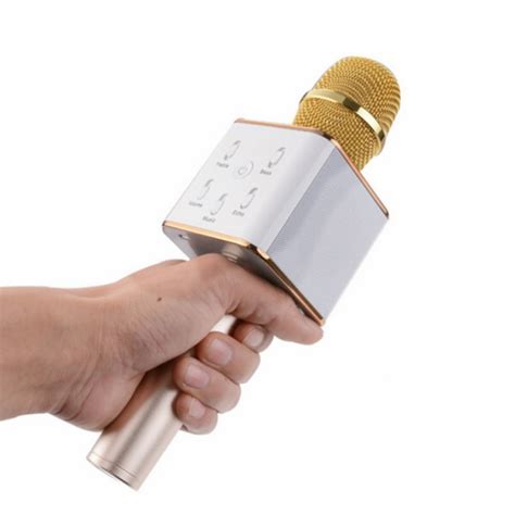 ᐉ Беспроводной караоке микрофон колонка Bluetooth FanMusic Q7 Розовый ...