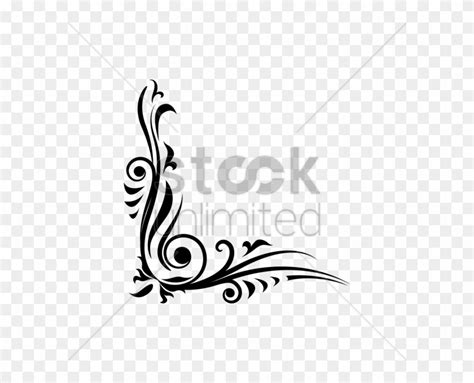 calligraphy flower border designs png vector flowers hanging lamp