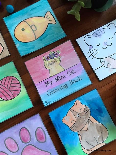 Mini Cat Coloring Book, Mini Cat Coloring Pages, Cat Coloring Pages, Cat Coloring Printable, Cat ...