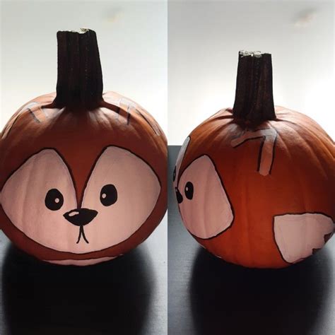 Painted Pumpkin Dogs