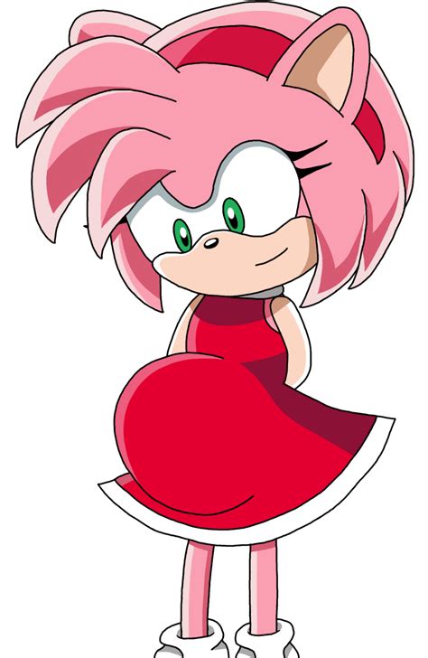 pregnant amy rose  drawing  shortshaker  deviantart