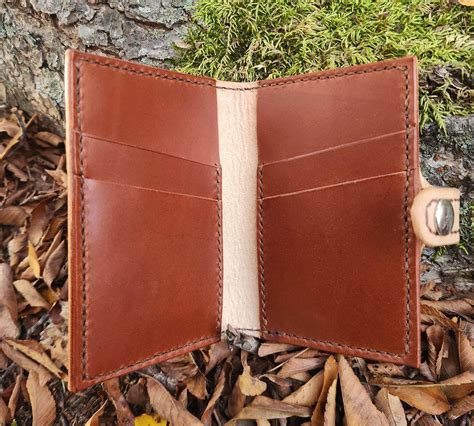 tooled leather wallet etsy