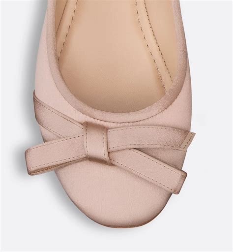 Lovely-D Ballet Flat Nude Satin | DIOR