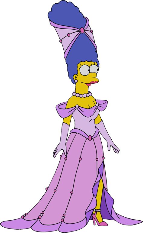 Marge Simpson in her new fancy dress vector by HomerSimpson1983 on