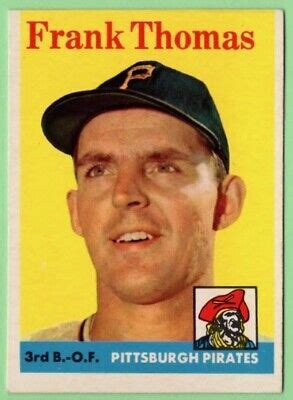1958 Topps Frank Thomas #409 (ex+/exmt) Pittsburgh Pirates | eBay