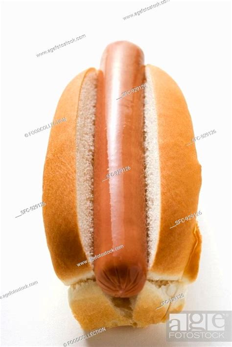 Hot dog without garnish, Stock Photo, Picture And Royalty Free Image ...