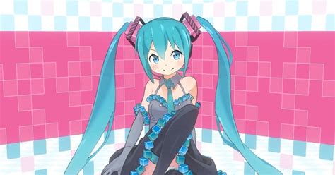 hatsune miku animated boobs moveloid diva  cube pixiv