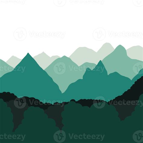 landscape with mountains.Illustration of mountain 14037401 PNG