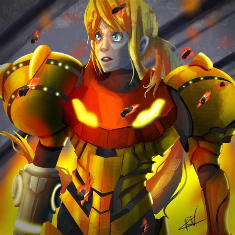 ArtStation - Fan art samus aran - metroid
