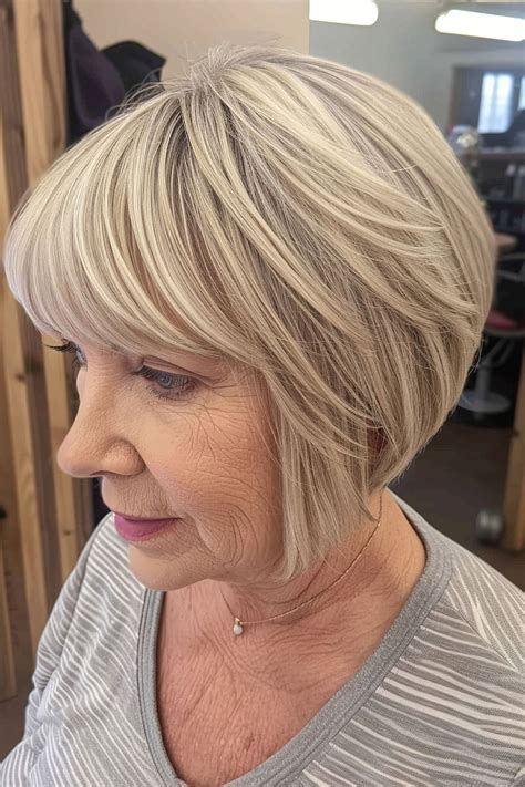 30 Best Wedge Haircuts For Women Over 60 To Try