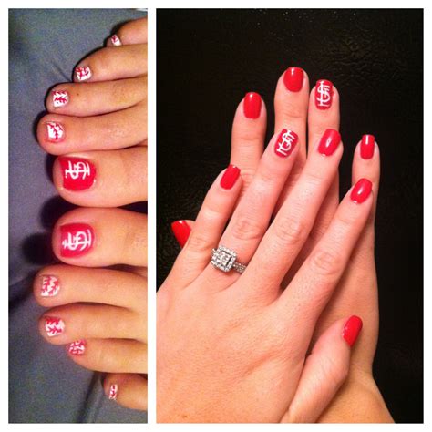 St. Louis Cardinal Nails- Beau[T] #stlouiscarsinalsnails #redbird #