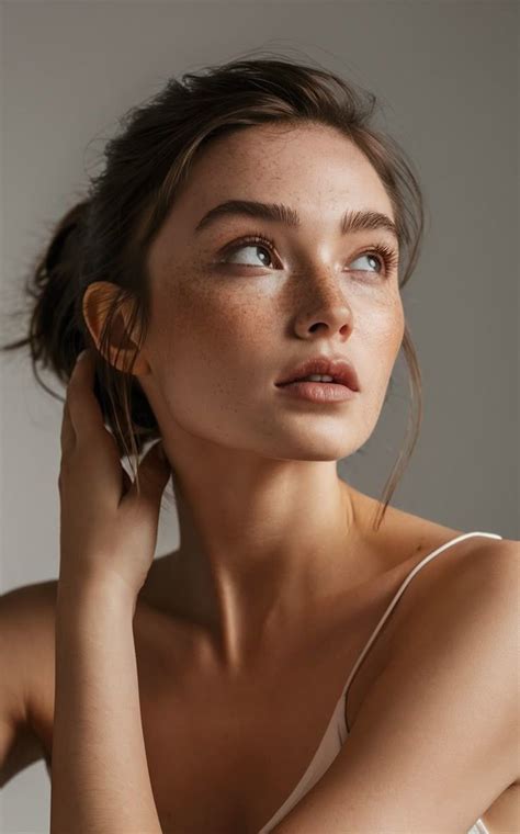 woman portrait photography  freckles natural lighting portrait