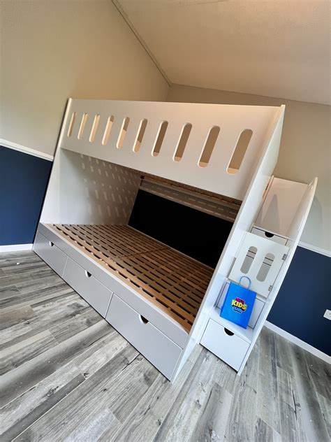 Buy Double Bunk Beds With Stairs Online | MK Furnishings