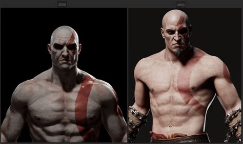 My attempts at Kratos from 2019 to 2023. I'm pretty happy with my progress over the last few ...