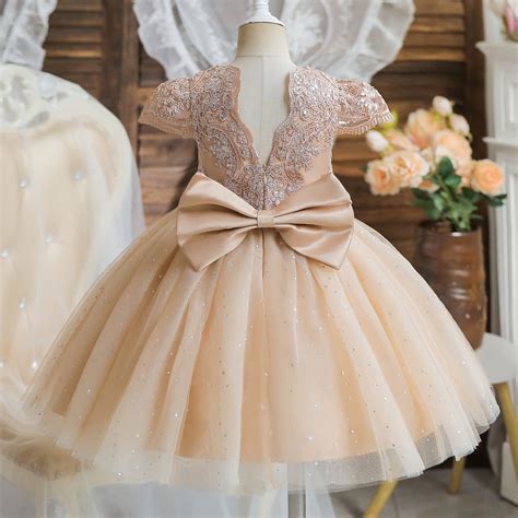 wfrv baby girl gown sequins kids dresses st birthday party dress