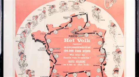 Affiche, Ronde van Frankrijk, Het Volk, 1949 | Koersmuseum Roeselare