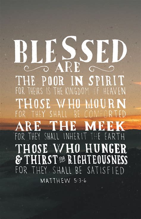 I AM COMING SOON! : Blessed Are The Poor In Spirit