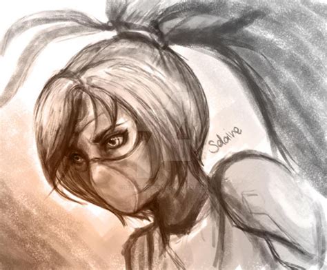Random Akali Sketch by SelaineCosplay on DeviantArt