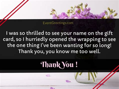 20 Best Thank You Note for Gift-Message And Wording – Events Greetings