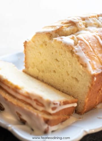 Luscious Gluten Free Lemon Pound Cake - Fearless Dining
