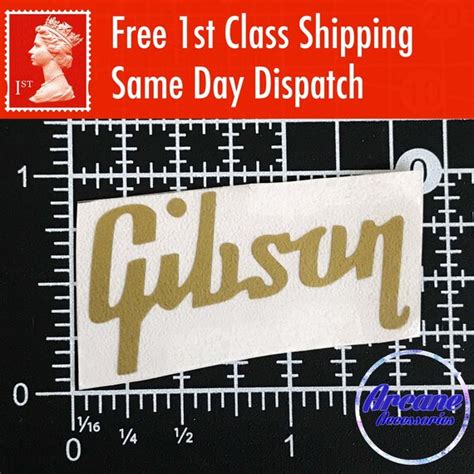 Gibson Guitar Headstock Logo Decal 4 COLOURS Vinyl