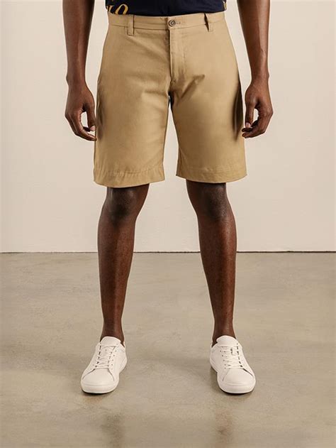 khaki polo short fashion walk