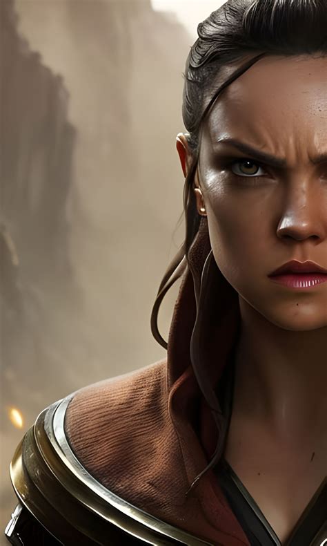 Daisy Ridley as Rey Skywalker - AI Generated Artwork - NightCafe Creator