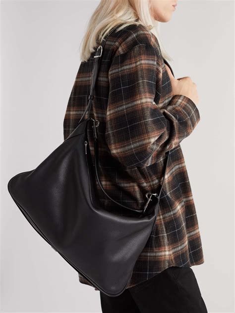 CELINE HOMME Romy Large Textured-Leather Messenger Bag for Men | MR PORTER