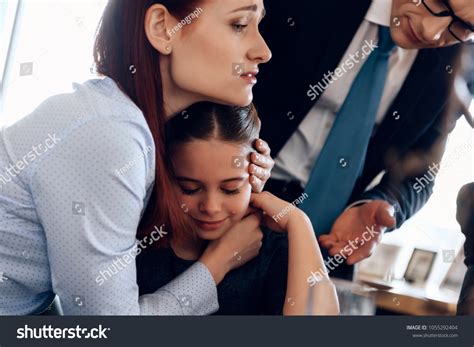 Young Red-haired Woman Hugging Crying Girl Stock Photo 1055292404 ...