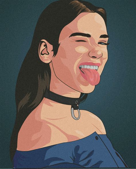 dul lipa vector art artofit