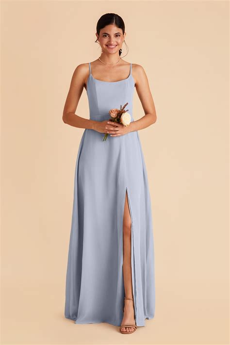 david's bridal dusty blue dress - Fashion Professional