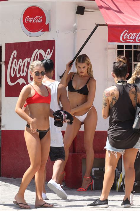 MADISON LOUCH, JOY CORRIGAN and BECCA TILLEY in Bikinis on the Beach in